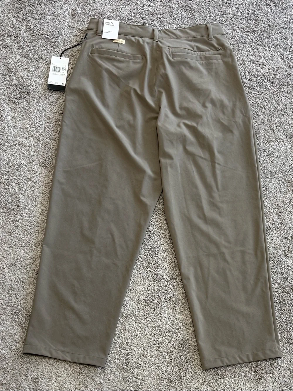 Jordan Sport Golf Pants Loose Fit Full Length Olive Gray HV4769-040 Mens Size 34
